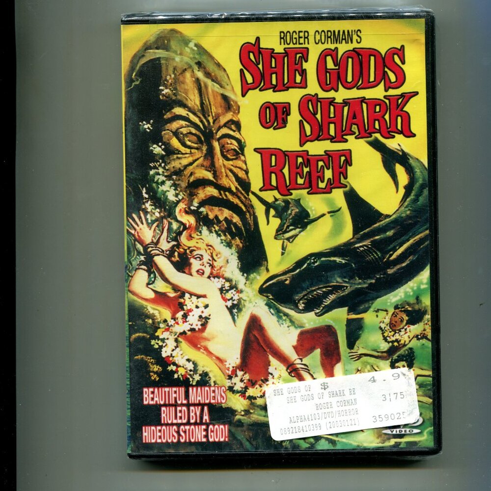 1958 Roger Corman's She Gods Of Shark Reef Movie DVD